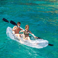 Paros Innovagoods 10ft Vicking Nouveau Design Sit Top Kayak De Pêche 2 Places Gonflable Transparent Kayak Accessoires Bateaux À Rames