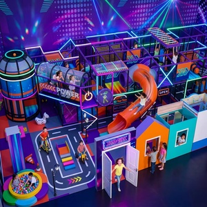 Equipo de Juegos Interior Comercial Directo de Fábrica, Temática Cyberpunk Disco, Red de Juegos, Gimnasio, Túnel Transparente, Tobogán en Espiral - Product Image 4