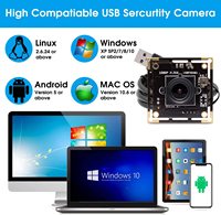 ELP 2MP IMX323 Faible luminosité 0.01Lux 1080P Full HD H.264 Mini module de caméra Usb pour vision industrielle robotique, vidéosurveillance