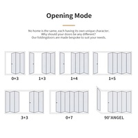 Puerta Plegable Contemporánea Tipo Acordeón con Marco de Aluminio y Vidrio Laminado para Viviendas y Comercios
