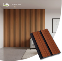 Panneaux rainurés imperméables en charbon de bois PS pour des décors de salon sophistiqués et des accents de plafond sans joint