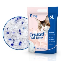 Produk hewan peliharaan baru yang sangat menyerap alami kotoran kucing kristal jumlah besar pasir kotoran kucing kristal mikro