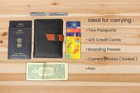 Sampul Paspor Kulit Berkualitas Premium untuk Pria dengan Slot Kartu Kredit, Dompet Perjalanan, Penyelenggara Dokumen Tersedia Untuk Dijual