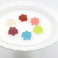 Bonbons Gélifiés Étoiles en Gros – Bonbons Gélifiés Étoiles à Cinq Branches Gaufrées Translucides Assortis Six Couleurs – Bonbons Mous en Vrac
