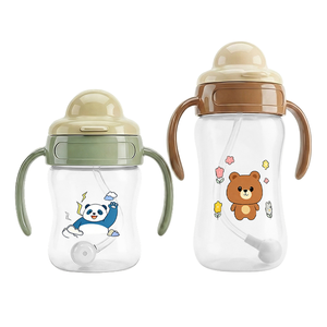 Vaso con Pajita <span class=keywords><strong>de</strong></span> Boca Ancha <span class=keywords><strong>de</strong></span> 60 mm, Libre <span class=keywords><strong>de</strong></span> BPA, Diseñado por <span class=keywords><strong>el</strong></span> Fabricante, con Asa, para Bebés, para Aprender a Beber y para Entrenamiento - Product Image 1