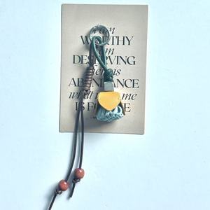 Custom Handmade Artificial Rose Shape Cute Style Irregular High Quality Bag <b>Charm</b> Accessory Leather Flower Keychain - Product Image 5