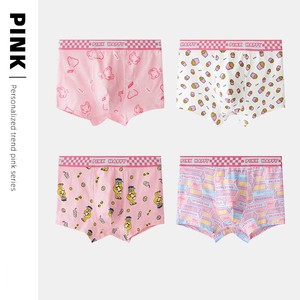 Slip da Uomo Rosa con Stampa Personalizzata, Logo Personalizzabile, Slip a Vita Media con Motivi Cartoon, Slip alla Moda in Cotone - Product Image 5