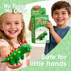 Kit de Pâte à Modeler Dinosaure T-Rex, Pâte à Modeler Ultra Légère à Séchage à l'Air Non Toxique, Jouet Éducatif DIY Fait Main, Cadeau pour Enfants 3+ Ans Garçons Filles - Product Image 6