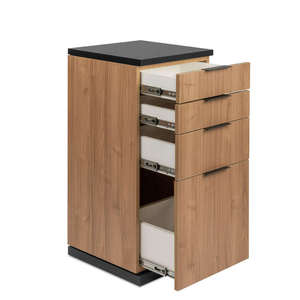 Modern Commercial Hair Salon MDF Mirror Mobile Work <b>Trolley</b> Styling Station Minimalist Design Durable Easy Moving <b>Tool</b> Cabinet - Product Image 6