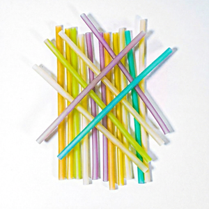 Pajitas ecológicas biodegradables y compostables de arroz de 10.25 pulgadas para bebidas, paquete de 100 unidades, en cajas rígidas de cartón Kraft para leche, envueltas individualmente. - Product Image 1