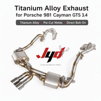 Échappement Catback en titane haute performance pour Porsche Cayman GTS Boxster GTS 981 3.4 2012-2017, échappement à haut débit Valvetronic JYD