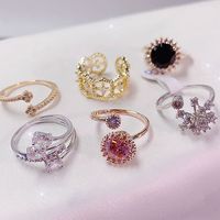 Bague Papillon en Cristal Strass Assortiment Pas Cher Plaqué Or et Argent Vente en Gros Usine pour Femme