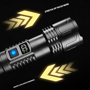 <span class=keywords><strong>2025</strong></span> Chất lượng cao lumen cao 5 chế độ <span class=keywords><strong>LED</strong></span> <span class=keywords><strong>Torch</strong></span> ánh sáng có thể sạc lại không thấm nước cắm trại ngoài trời dẫn đèn pin - Product Image 3