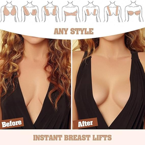 Ruban Adhésif Poitrine Imperméable Femme, Ruban Adhésif Invisible Effet Push-up, <span class=keywords><strong>Soutien</strong></span>-<span class=keywords><strong>Gorge</strong></span> Adhésif Sans Bretelles et Discret - Product Image 5