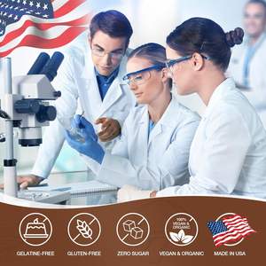 OEM ODM Private Label integratori a base di erbe supporto immunitario e sollievo dallo Stress funghi Gummies Nootropic cervello integratore - Product Image 6