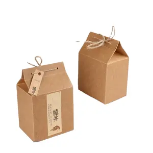 사용자 정의 친환경 접이식 포장 상자 재스민 차 꽃 컵 크래프트 종이 상자