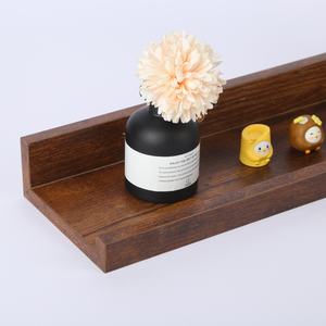 رفوف حائطية خشبية ممتدة، رف معلق على الحائط بتصميم بسيط، رفوف حائطية عائمة متعددة الوظائف مخصصة للمنزل - Product Image 5