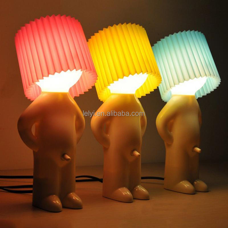 Lelyi Mr.P Een Beetje Verlegen Man Creatieve Lamp Stoute Jongen Kleine Nachtverlichting Lelyi Mr.P Een Beetje Verlegen Man Creatieve Lamp Stoute Jongen Kleine Nachtverlichting