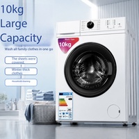 Home Use 10 KG Front-Load All-In-One Washer/Dryer Steam Care High Efficiency Fully-Auto Stainless Steel Drum Energy-Saving Smart