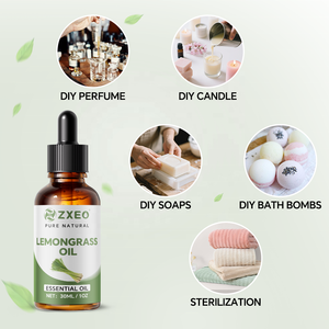 Huile essentielle de citronnelle OEM à succès, 100% pure et naturelle, huile de citronnelle pour l'aromathérapie, huile parfumée pour la fabrication de savon et le <span class=keywords><strong>diffuseur</strong></span> - Product Image 3