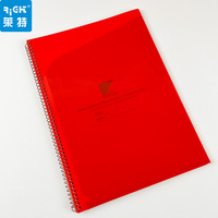 Carnet à spirales B5 en gros avec pochette en PP, pages lignées, logo personnalisé, papeterie scolaire, bloc-notes