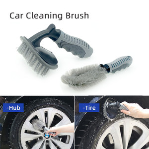 Brosse de nettoyage pour pneus de voiture à poils doux, brosse à récurer les jantes de roues durable pour le detailing automobile et le lavage de voiture - Product Image 5