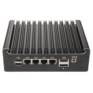 Pare-feu sans ventilateur solide Mini PC <span class=keywords><strong>Intel</strong></span> N150 i5-8250U <span class=keywords><strong>Pentium</strong></span> <span class=keywords><strong>N6005</strong></span> 4417U 4x2.5G LANs serveur domestique DDR4 NVMe type-c pfSense OPNsense - Product Image 1