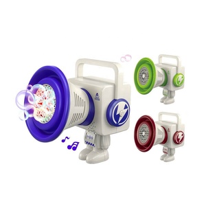 2 en 1 Burbuja Micrófono Juguete Niños Grabación Cantando Bubble Maker <span class=keywords><strong>Verano</strong></span> Al Aire Libre Altavoz Máquina de burbujas con luz LED y música - Product Image 1