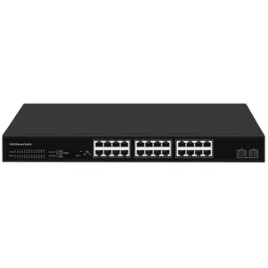 Sunsoont OEM ODM 10G SFP + puertos de enlace ascendente Ethernet Switch 24 puertos 2,5G conmutador de red