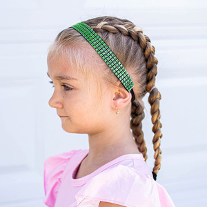 Rhinestone Headband đàn hồi Non-Slip thể thao headband cho cô gái tóc sáng bóng phụ kiện bán buôn - Product Image 3