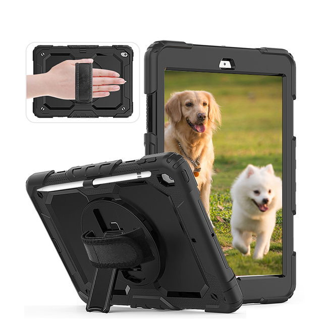 For Amazo Kindle Fire HD10 10.1inch 2019 Tablet Cover Kickstand Three Layer Stand Protective Case