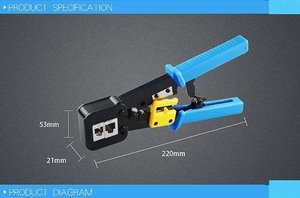 Outil à Sertir les Câbles Réseau RJ45, RJ11 et <span class=keywords><strong>RJ12</strong></span>, Pince de Sertissage Multifonction EZ pour Câbles - Product Image 6