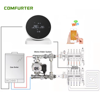 Termostato Inteligente Inalámbrico Comfurter con Batería, Control de Calefacción Tuya, Zigbee, WiFi