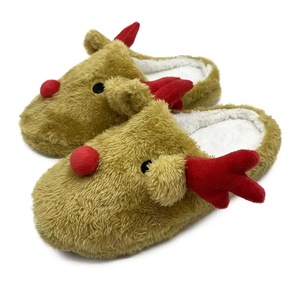 Pantofole Invernali da Interno Personalizzate a Forma <span class=keywords><strong>di</strong></span> Alce per Natale, Vendita all'Ingrosso - Product Image 2