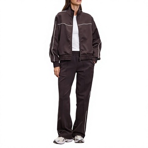 <b>Womens</b> Custom Breathable Tracksuit <b>Fleece</b> <b>Jogger</b> Set Hood Sweat Pant Outfit with Logo Fashion Sportswear Casual Training Wear - Product Image 2