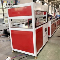 Línea de Producción de Perfiles de PE, Máquina para Fabricar Cubos/Columnas/Postes/Cercas/Barandillas/Contenedores de Madera Plástica WPC