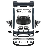 Kit de Carrocería Completo Estilo M4, Conversión de Parachoques Delantero y Trasero de Plástico PP para BMW Serie 3 E90 2009-2012, Piezas de Mejora de Estilo Automotriz