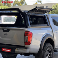 Capot rigide en alliage d'aluminium pour pick-up avec portes latérales solides et rails de toit pour Chevrolet Silverado