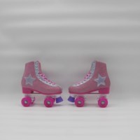 Chaussures de patin à roulettes en cuir Yijiu Bluetooth avec lumière de la semelle et roue clignotante en PU