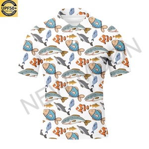 Camisetas Personalizadas de Talla Grande para Hombre, Camisetas Polo de Manga Corta, 100% Poliéster Jersey, Diseño en Blanco, Estilo Hawaiano - Product Image 3