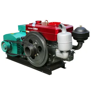 Motore diesel raffreddato ad acqua con inizio singolo cilindro elettrico da 18 HP, gruppo elettrogeno da 10 kW, prezzo di riserva in vendita.