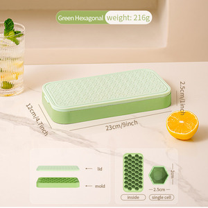 Phổ biến nhất Trung Quốc Chất lượng tuyệt vời Silicone chất liệu hình vuông <span class=keywords><strong>Ice</strong></span> <span class=keywords><strong>Cube</strong></span> khuôn <span class=keywords><strong>Ice</strong></span> Cream <span class=keywords><strong>Cube</strong></span> khay - Product Image 6