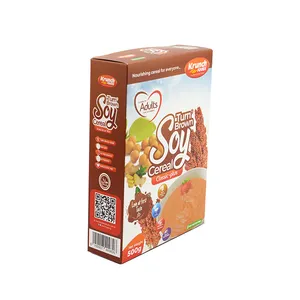 Boîte de papier Biscuit Rectangle couleur professionnelle boîte d'emballage Cookie Snack impression personnalisée emballage de boîte de céréales