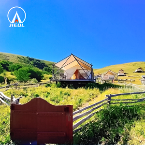 Factory Manufacturer Safari Glamping <b>Tent</b> Triangle Prefab House With Bathroom - Product Image 6