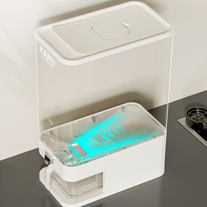 Dispenser per Riso con Misurino e Contenitore Fresco, Dispenser per Cereali, Contenitore per la Conservazione Ideale per la Dispensa di Casa, Mantiene Riso e Soia Freschi - Product Image 6