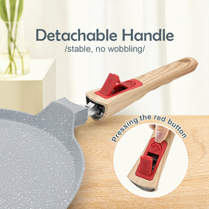 Sartén de <span class=keywords><strong>aluminio</strong></span> <span class=keywords><strong>fundido</strong></span> con revestimiento cerámico antiadherente para chapati y crepes, con base de inducción, venta al por mayor - Product Image 2