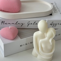 Bougie parfumée artisanale en cire de soja pour la Saint-Valentin, éco-responsable, sans fumée, pour la décoration intérieure, cadeau parfumé pour couple.
