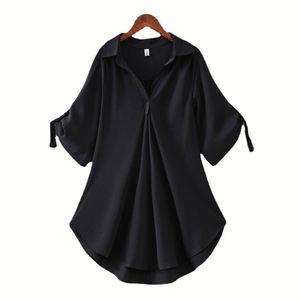 เสื้อผู้หญิง IStapromo Gifts Wholesale 2026 รุ่นซัมเมอร์ คอวี พิมพ์ลาย ทรงหลวม สไตล์ลำลอง แฟชั่น - Product Image 5