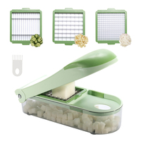 Handmatige multifunctionele groentesnijder, mandoline, fruitsnijder, aardappelschiller, groentehakker van plastic