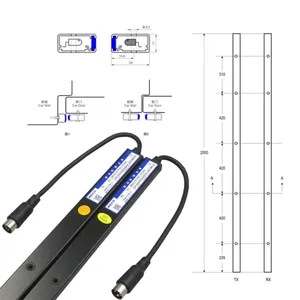 Weco 917a61 DC-24V sensor de cortina de luz universal, peças de segurança 917, cortina de luz de segurança elevador